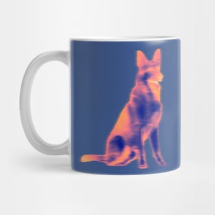 colorful german shepherd Mug